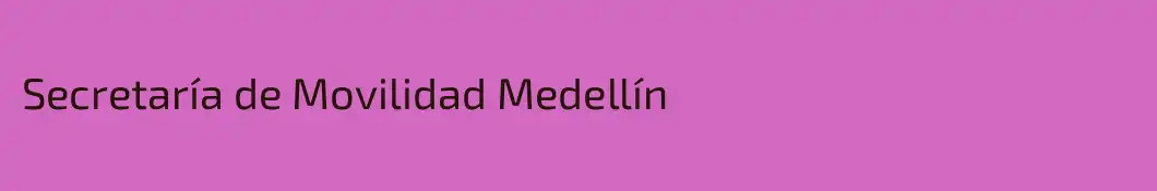 Secretaría de Movilidad Medellín